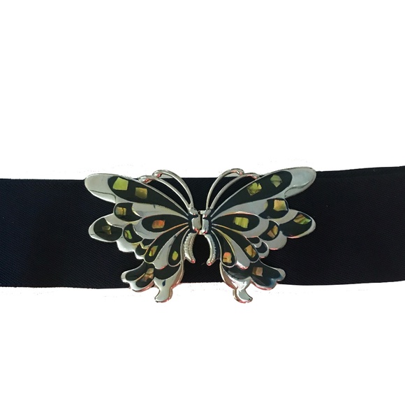 NWOT Butterfly Black Cinch Belt - Picture 1 of 2